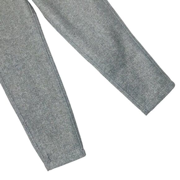 Blueluck Wool Micro Chevron Woven Knit High Rise Pants In Grey Size Small - Picture 2 of 7